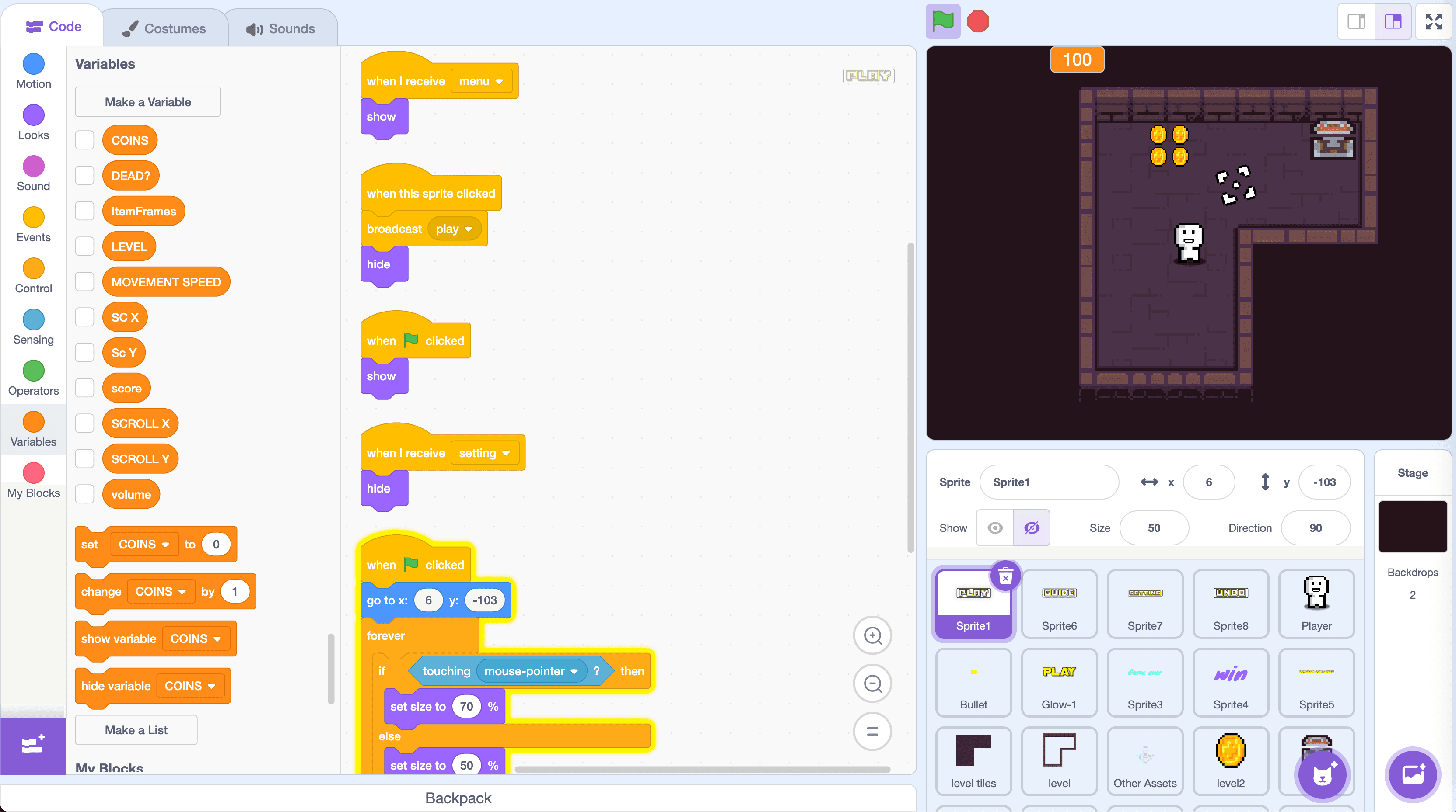 Tự làm game theo ý tưởng