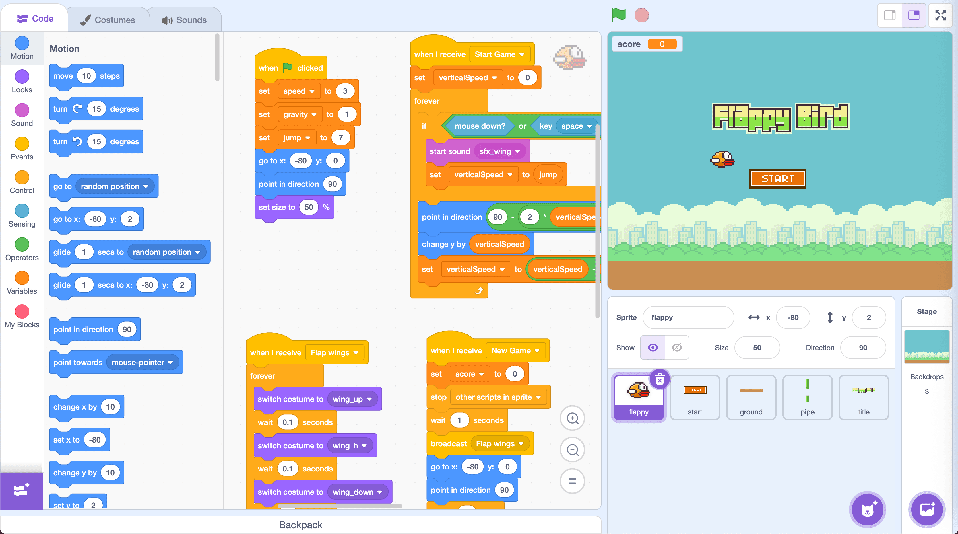 Game kiểu Flappy Bird